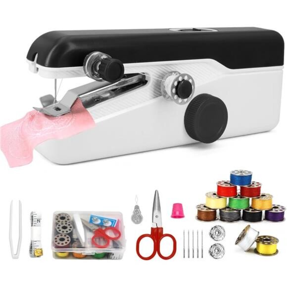 Handheld Sewing Machine, Mini Portable Sewing Machine for Beginners, Electric - Picture 1 of 8